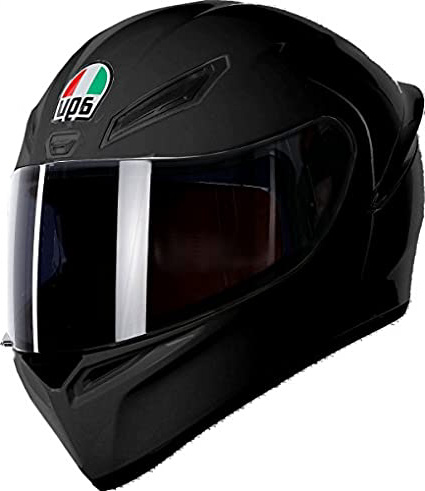 AGV 0281A4I0_003_MS K1 Solid Casco Moto Integral, Negro Mate, MS