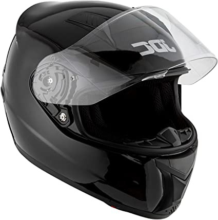 JDC Casco Integral Para Motocicleta Cascosintegrales - PRISM - Negro - M