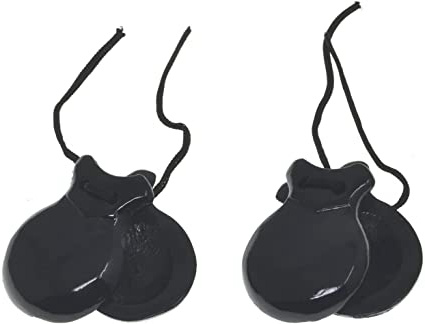 Negro Castañuelas de madera para