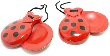 ESPAÑOL CASTAÑUELAS ROJO Y NEGRO