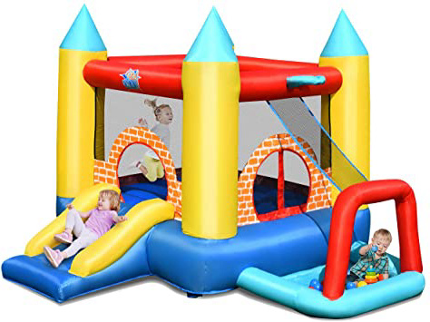 COSTWAY Castillo Hinchable con Tobogán