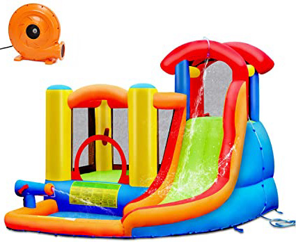 COSTWAY Castillo Hinchable con Tobogán
