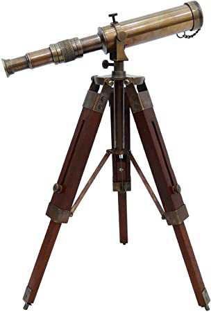 Telescopio de latón Macizo Pirata