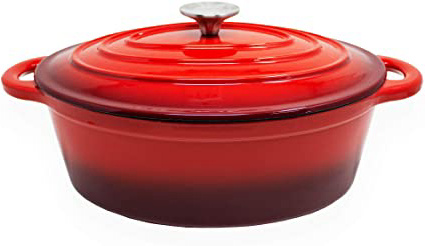 Cacerola de hierro fundido con