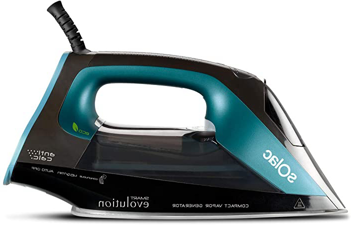 Solac CVG9507 - Centro de planchado compacto, Smart Evolution, 2400 W, auto desconexión, suela Coridium Pro Drive