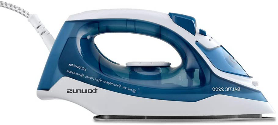 Taurus Baltic 2200 – Plancha 2200W, Suela Silver, Gran Deslizamiento, Golpe de Vapor de 110 g/min, Cable abatible, Sistema antical, ELECTRÓNICOS, Azul/Blanco