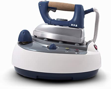 HJM CP136 Centro planchado, 1350 W, Plástico/Metal, Blanco/azul