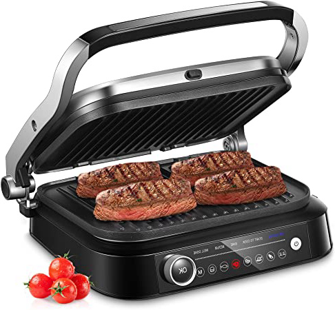 AICOOK Parrilla eléctrica, parrilla eléctrica