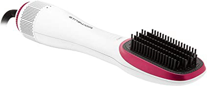 Rowenta Cepillo Alisador Express de Aire Caliente CF6220F0 con generador de Iones que reduce la electricidad estática y el encrespamiento. Función 2 en 1 alisa el cabello mientras lo seca.