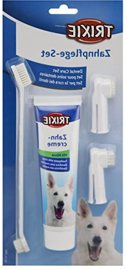 Trixie Set Higiene Dental, Pasta y cepillos Dedos