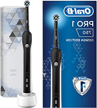 Oral-B Pro 1 750 - Cepillo de dientes eléctrico (incluye estuche de viaje incluido)