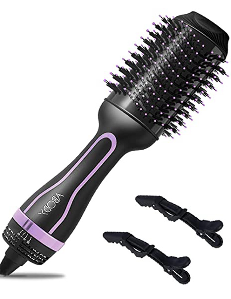 







Cepillo Secador 1200W, Abody 4 en 1 Cepillo Secador de Pelo de Iones Negativos con 3 Velocidades, Revestimiento Cerámico, Mango Ergonómico (2 pinzas)






