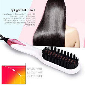 







Cepillo Alisador,Cepillo Plancha Antiestático,Cerámico Peine Electrico Anti-escaldadura- Con LCD Pantalla- PTC Calentador Rápido (Para el Cabello Grueso/Delgado/Fino/Ondulado/Rizado)






