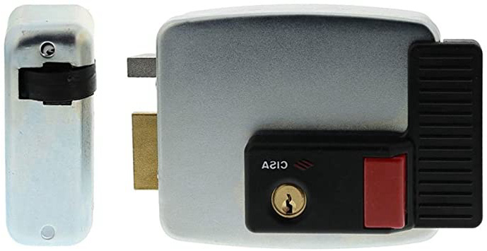 Cerradura eléctrica Cisa, 12 V, galvanizada, plateado, 11731601, 12V