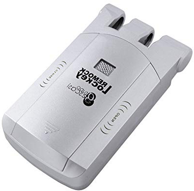 Remock Lockey RLK4S Cerradura de seguridad invisible con 4 mandos, 3 V, Plata