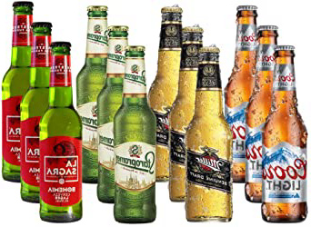 Lagers del Mundo Pack Degustación de Cerveza - 12 botellas x 330 ml - Total: 3960 ml
