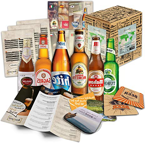Cervezas de las especialidades (6 botellas) de mundo a las mejores cervezas delmundo dan awaywith caja de regalo (no cerveza barata)