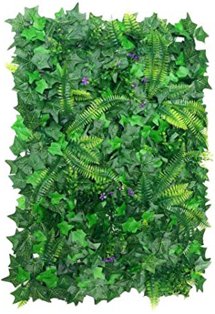 Depory Césped de Plantas Flor Hierba Hoja Enredaderas Artificiales Pared Adorno Guirnalda Artificial para Colgar Decoración