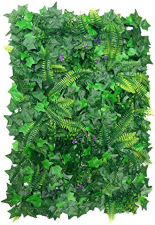 40 * 60cm Césped de Plantas Flor Hierba Hoja Enredaderas Artificiales Pared Adorno