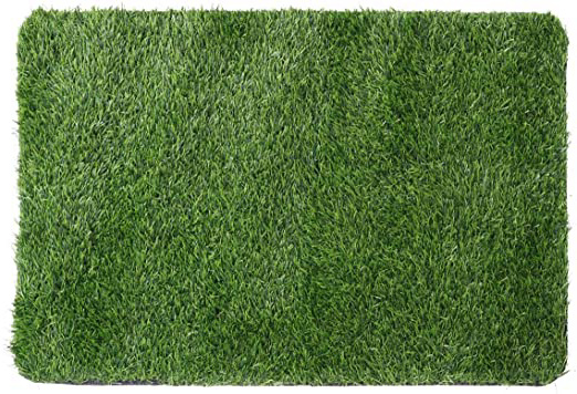 Vosarea Cesped Artificial Felpudo Hierba Sintética Entrada Estera de Bienvenida Alfombra Césped Artificial Alfombra para Perro Jardín Terraza Balcón Suelo 40x60cm