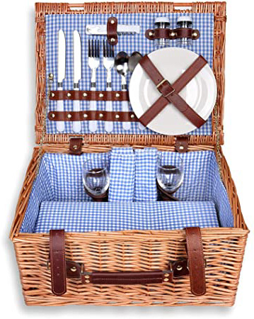 Schramm® Cesta de picnic 40x30x20cm