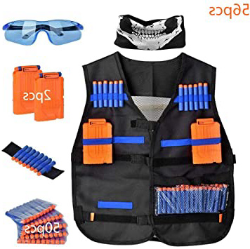 Cozywind Kit de Chaleco Táctico para Niños, Juguetes Tácticos para Nerf N-Strike Elite Series - para Niños Cumpleaños Actividades al Aire Libre