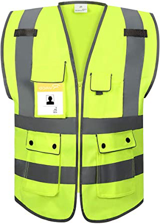 Ryaco Chaleco Reflectante,Chaleco de Seguridad