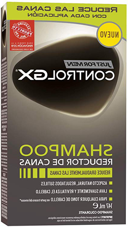 Just For Men Control GX - Champú Reductor de Canas, Tinte para las canas del pelo para hombres - 147 ml