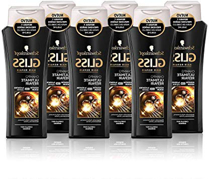Schwarzkopf Gliss Champú Ultimate Repair, para Cabellos Muy Dañados - 6 x 250 ml