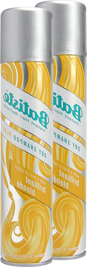 Batiste seco Champú Dry Brilliant Blonde con un toque de color para cabello Rubio, fresca pelo para todos los tipos de cabello, 2 unidades (2 x 200 ml)