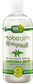 BACTEMIA MICRODOR CHAMPU 500ml eliminador de Olor Corporal para Perros y Gatos (Apto para Cachorros y Pieles sensibles)