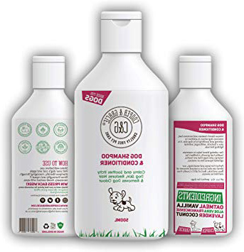 Champú para perros con olor y piel sensible al picor de C&G, acondicionador medicado seguro para cachorros, 500 ml