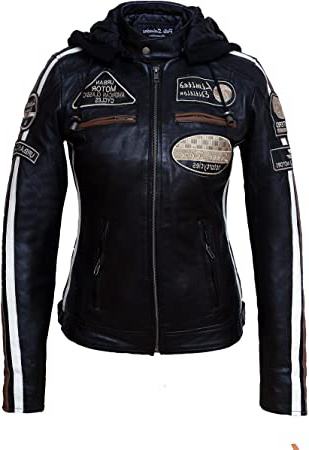 Chaqueta Moto Mujer de Cuero
