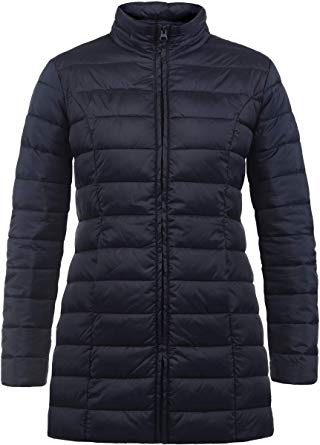 JACQUELINE de YONG by Only Britt Chaqueta Acolchada De Plumas Abrigo Parka para Mujer con Cuello Redondo