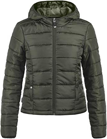 Vero Moda Pamela Chaqueta Acolchada de Plumas Chaqueta De Entretiempo para Mujer con Capucha