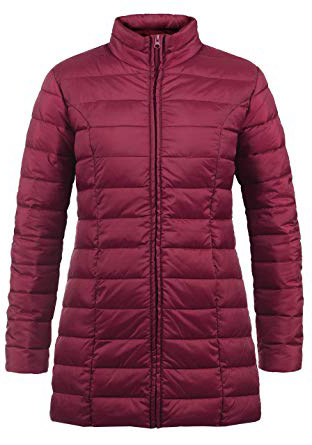 JACQUELINE de YONG by Only Britt Chaqueta Acolchada De Plumas Abrigo Parka para Mujer con Cuello Redondo