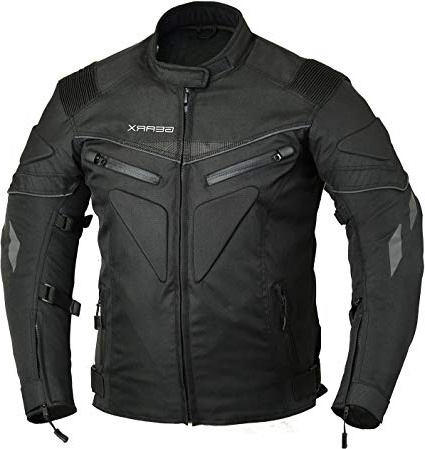 Espina Padded Chaqueta para La Motocicleta Impermeable Transpirable con Armours, M