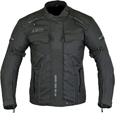 RIDEX para Hombre CJ3 Chaqueta Impermeable y Resistente al Viento para Moto Motocicletas/Agua para ejercitar la fassinas por de Mesa con