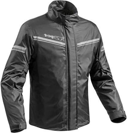 JET Moto Chaqueta Ropa de Agua con Estuche (M, Negro)