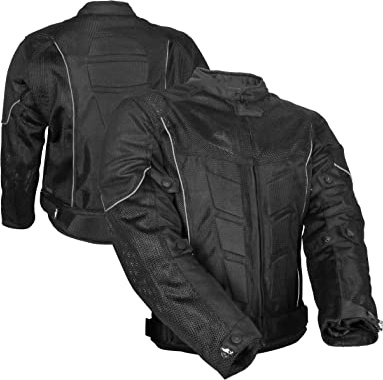 Chaqueta masculina para moto, tejido de malla, para el verano, protección CE, color negro