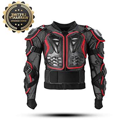 







KINGUARD Chaqueta de Moto Chaqueta Protectora Cuerpo Armadura Profesional de Motocicleta Protección del Cuerpo Entero Spine Chest para Hombres Mujeres (Rojo, M)






