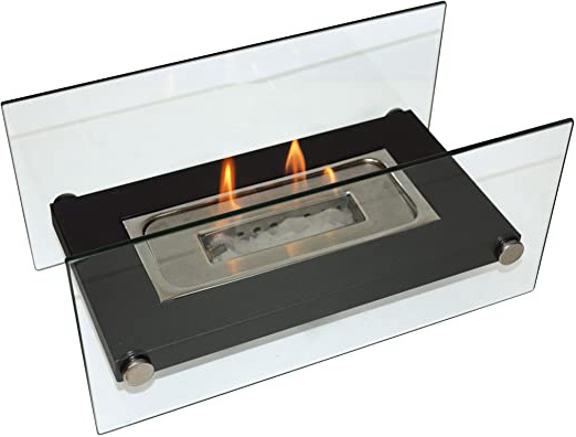 PURLINE ONIROS Biochimenea de sobremesa para Interiores y Exteriores con quemador de Acero Inoxidable