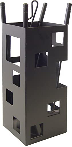 Imex El Zorro 10004 Juego para chimenea, cuadrado (50 x 20 x 20 cm) útiles color negro