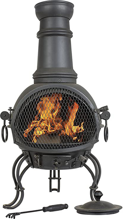 La Hacienda: Murcia tamaño Mediano Acero Chimenea con Barbacoa