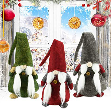 GOLRISEN Gnomos de Navidad Peluche,