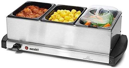 Servidor bufet Tristar BP-2979 – Capacidad: 3 x 1,5 litros – con función de plancha caliente