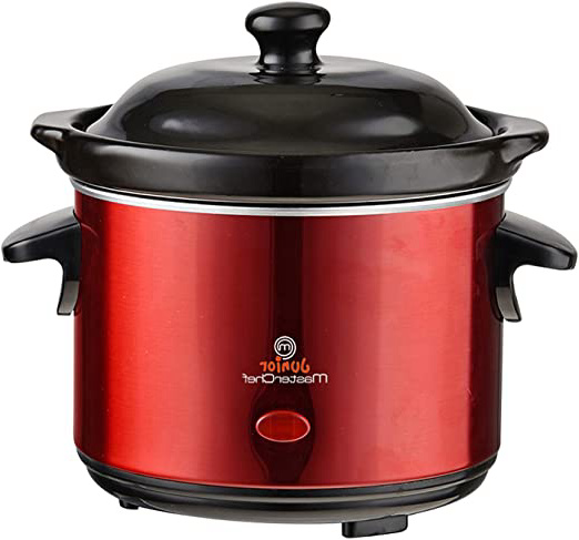 Masterchef Junior Fondue Chocolate- Olla De Cerámica, Carcasa De Chapa De Hierro, Color Rojo