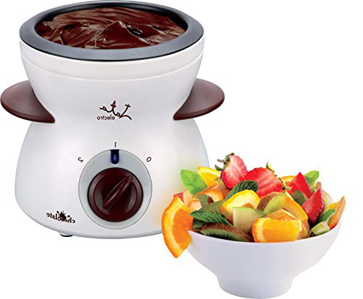 Jata FC112 Fondue de chocolate, 25 W, Acero Inoxidable, plástico, Blanco