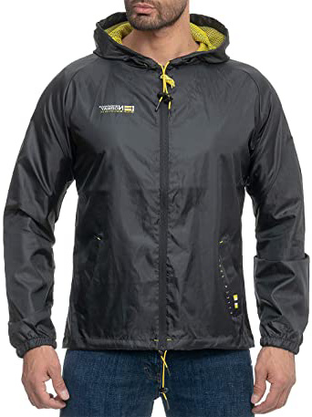 Geographical Norway Chaqueta impermeable con capucha para hombre