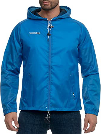 Geographical Norway Chaqueta impermeable con capucha para hombre
